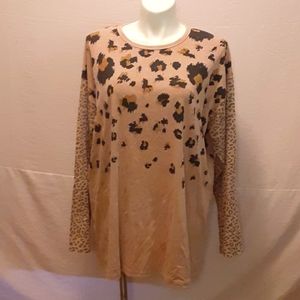 Easel 3X animal print t-shirt w sleeve pattern diff animal